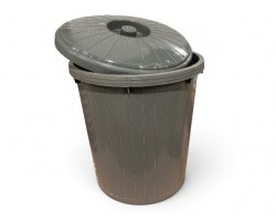 PAPELERO C/TAPA 20 LTRS. GRIS                     