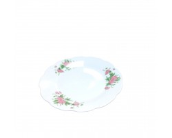 PLATO BAJO PORCELANA 23CM/D/ FLORES               