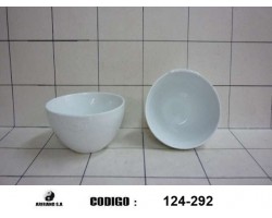 BOL LOZA RED. 12X7CM CONICO BCO                   