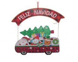 ADO. COLGANTE FELIZ NAVIDAD P/PUERTA GDE          