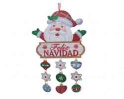 ADO. COLGANTE FELIZ NAVIDAD 22X38CM P/PUERTA      