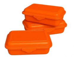 CAJA MASSIMO RECT CHICA NARANJA PACK 3 UN         