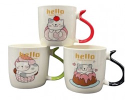 TAZA D/GATO ASA COLOR                             
