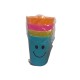 VASO SMILE 4 PCS COLORES                          