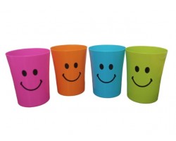 VASO SMILE 4 PCS COLORES                          