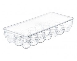 PORTA HUEVOS SMART 37X16X7.6CM C/TAPA -PC         