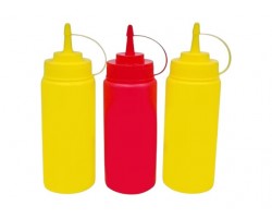 FRASCOS PLAST SALSEROS 3 PCS E/BOLSA              