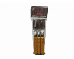 TENEDOR 6PCS M/MADERA                             