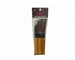 CUCHILLO 6PCS M/MADERA                            