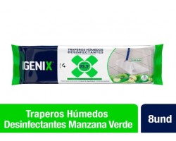 TRAPERO HUMEDO IGENIX DESINFECTANTE M/VERDE 8 UND 