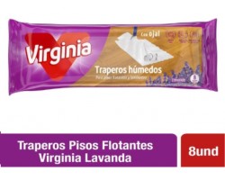 TRAPERO HUMEDO X 8 UND P/FLOTANTE LAVANDA         