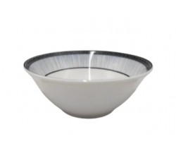 BOWL CERAMICA 18CM CONICO BORDE C/LINEAS          