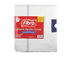 TRAPERO FIBRO ALGODON SIMPLE C/OJAL  50X70        