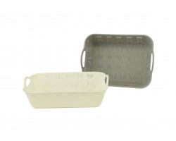 CANASTO RECTANGULAR MULTIUSO 28CM 2PCS            