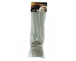 TENEDOR ACERO INOX 6 PCS E/BOLSA                  