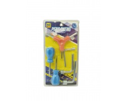 JUEGO LLAVE ALLEN TRANGULAR + ACCESORIOS          
