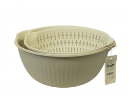 SET  BOWL 2 TAMANOS  C/COLADORES                  