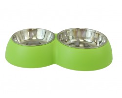 PLATO MASCOTA DOBLE 30CM+ 2 POCILLO ACERO INOX    