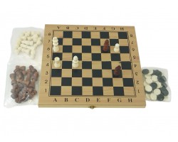 JUEGO AJEDREZ MADERA 29CM                         